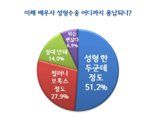 배우자 성형 “한두군데 정도는 괜찮다”