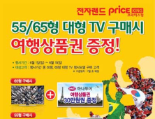 전자랜드, TV 구매 고객 캐시백, 여행상품권 등 프로모션 실시