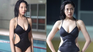 “반전 몸매 대박” 추수현, 검은 수영복 차림으로 명품 몸매 뽐내