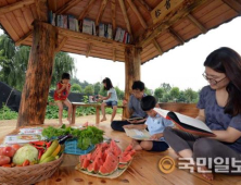 주말농장 내에 개장한 '원두막문고'