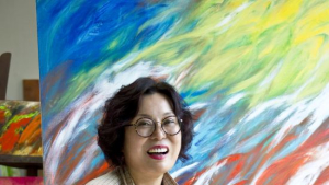 '색의 신명' 이영진 작가 인사동 통큰갤러리서 31일까지 '연어떼와 율동' 개인전