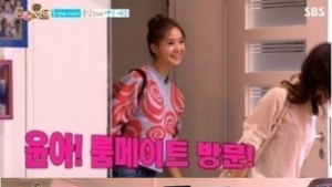 소녀시대 윤아, '룸메이트' 깜짝 출연…남자출연자들 환호
