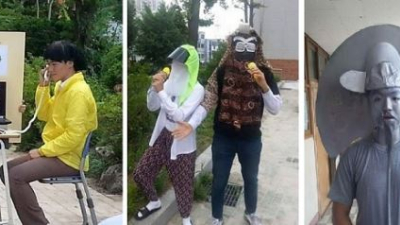 의정부고 졸업사진, ‘살려야한다’부터 백원짜리 동전까지