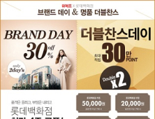 위메프, 롯데백화점관 최대 30만 포인트 적립 이벤트