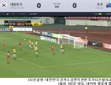 올림픽 축구대표팀 친선전…한국과 호주, 전반전 0:0