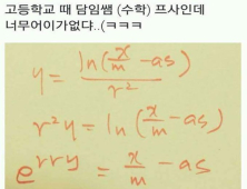 '수학 선생님의 프로필 사진' 지수방정식 답으로 풀어낸 크리스마스 인사