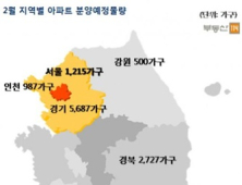 2월 분양 물량 급증…건설사 밀어내기 분양