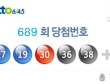 나눔로또 689회 1등은 ‘7, 17, 19, 30, 36, 38’… 보너스 번호는 34