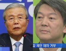 안철수 “죽어도 좋다” VS 김종인 “安, 자제력 상실”