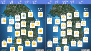 [내일 날씨] 주말 내내 ‘쌀쌀’해요… 경기·영서 눈·비