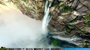 [쿠키영상] 세계 최대의 낙차를 자랑하는 앙헬폭포(Angel Falls), 드론이 담다!