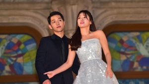 [포토] 송중기-송혜교 “동화속 왕자와 공주처럼”
