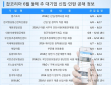 6월 둘째주 기업 신입 공채… 르노삼성자동차·제일약품·한화L&C 등 모집