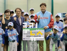 DGB대구은행노동조합, 대구멘토리야구단 후원금 전달