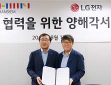한샘-LG전자, 홈 IoT사업 MOU