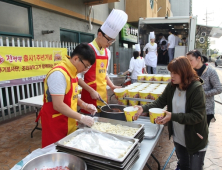 오뚜기, 한국조리과학고 학생들과 밥차 자원봉사활동 전개