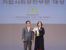 맥도날드. ‘제1회 대한민국 범죄예방 대상’ 기업사회공헌 부분 대상