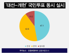 [쿠키뉴스 여론조사] 국민 47.1% “‘대선-개헌 동시 투표’ 찬성”