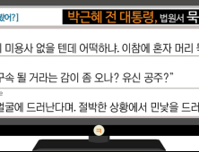 [이댓글봤어?] 朴 전 대통령, 법원서 ‘묵묵부답’에 “구속될 거란 예감이 드나”