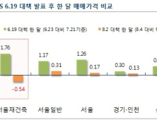 8·2대책 한 달간 서울 재건축 0.54%하락