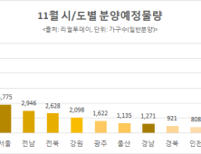 11월 전국서 분양 물량 쏟아진다…4만 3500가구 공급