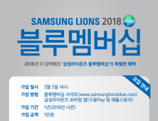 삼성 라이온즈, 더 강력해진 2018 블루회원 모집