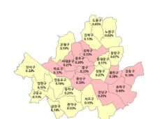 서울 아파트값 6주 연속 상승세 둔화 …강남구는 확대