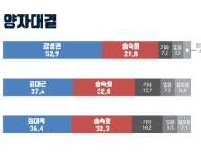 '文 지역구' 부산 사상구청장 강성권 52.9% vs 송숙희 29.8%