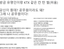 KTX 진상손님 제압한 김부겸 장관 목격담, 뒤늦게 화제