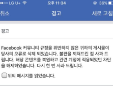 페이스북 “불꽃페미액션 사진 삭제 사과…당사 오류”