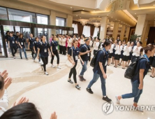 북, 평양 옥류관서 ‘통일농구’ 선수단 환영 만찬