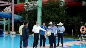 윤상기 하동군수, 대도 물놀이장 안전성 점검
