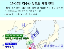 부‧경‧울 15일~16일 비…더위 한풀 꺾일 듯