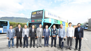 양주시,잠실행 G1300번 광역 2층버스 개통식
