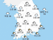 [날씨] 서울 아침 21도, 낮 최고 25도로 선선…아침 안개 주의