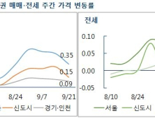 9·13대책에 부동산시장 관망세…서울 3주 연속 상승폭 하락