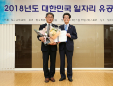 LH, 2018년도 대한민국 일자리 유공기관 선정