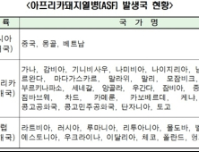 전세계 45개국서 '아프리카돼지열병', 소시지·육포 반입 금지