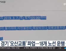 오산교통 파업…18개 노선 운행 중단