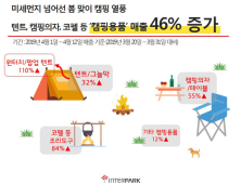 봄철 캠핑용품 매출↑…인터파크,