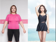 [쿠키영상] '27kg 감량' 다이어트 성공 다나, 수영복 화보 공개 '82kg → 55kg'…