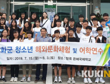 강화군, 청소년 해외문화체험 및 어학연수단 출국