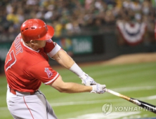 마이크 트라웃, MLB 역대 최연소 200홈런-200도루 달성