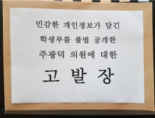 교원단체, “‘조국 딸 학생부 공개' 주광덕 의원 고발”