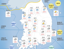 [오늘날씨] 높은 일교차 주의해야…오후부터 곳곳에 비 예보