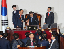 문희상 의장, 한국당 항의 속 '회기결정안건' 가결