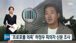 ‘프로포폴 투약 의혹’ 하정우, 피의자 신분 조사..