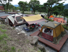 산청군, 황매산 미리내파크 오토캠핑장 개장 인기