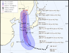 10호 태풍 ‘하이선’ 북상, 동해안 지날 듯...최대풍속 초속 70m