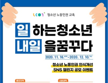 경기도평생교육진흥원, 청소년 노동인권 인식개선 온라인 홍보 이벤트 실시